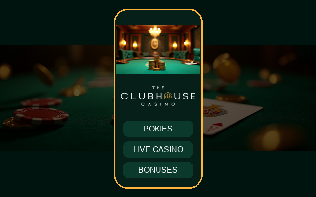 Clubhouse Casino App Screenshot